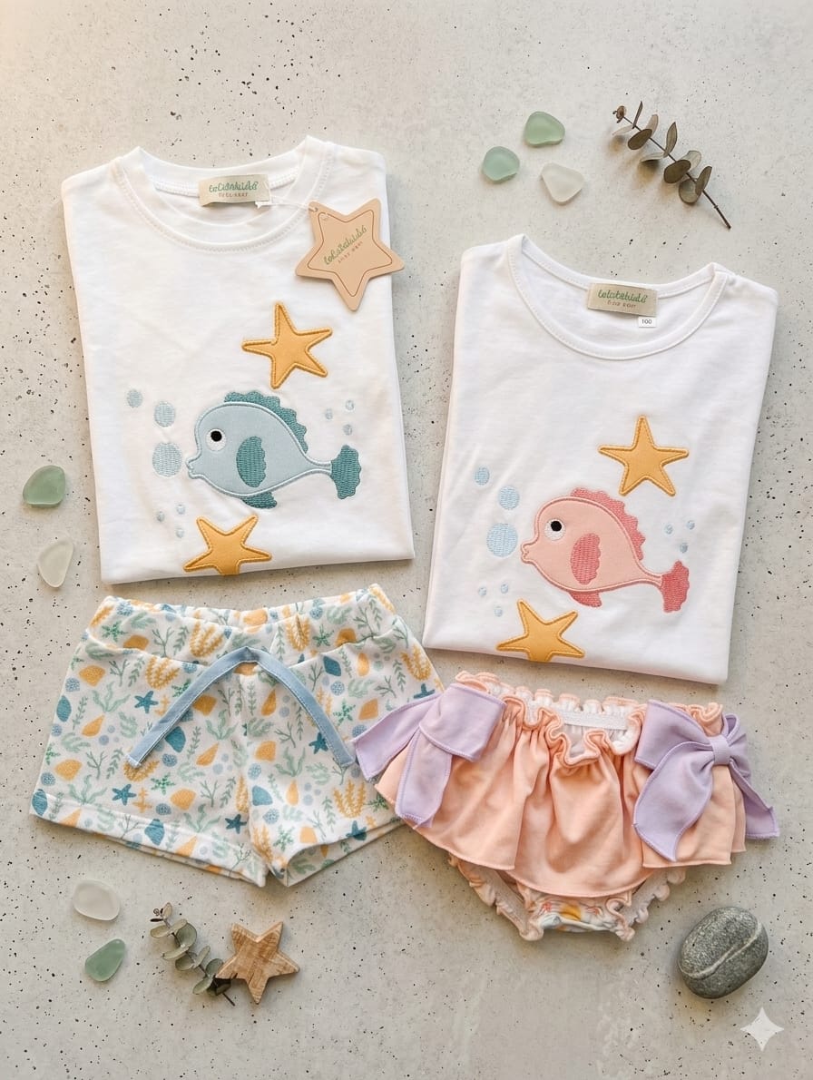 Conjunto baño pez